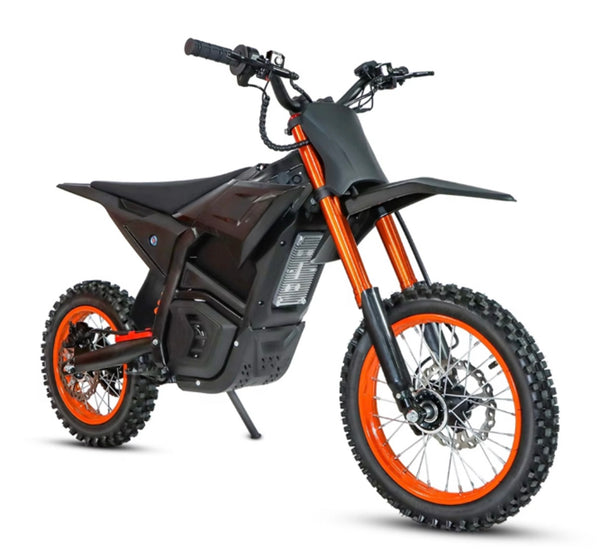 Trik Pit Bike 3000 Mid Drive 38MPH 14/12 wheels Black & Orange