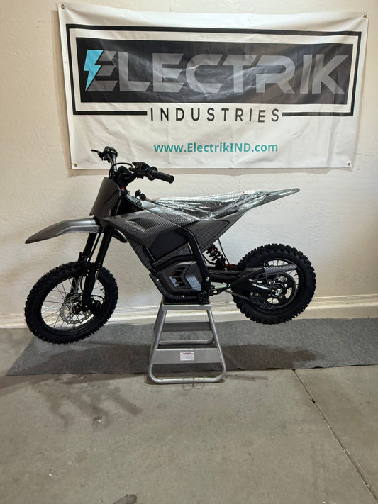 Trik Pit Bike 3000 Mid Drive 37-40 MPH 14/12 Black & Carbon - Free Shipping!