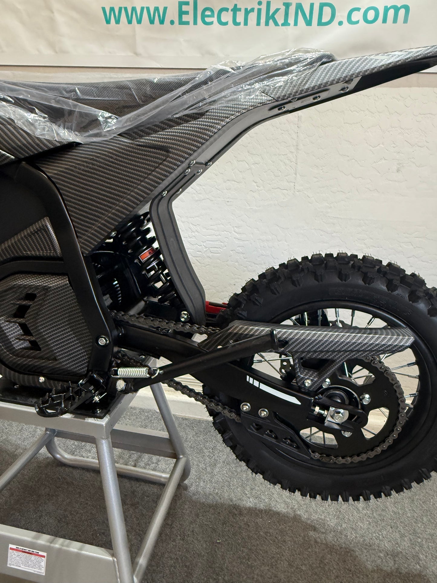 Trik Pit Bike 3000 Mid Drive 37-40 MPH 14/12 Black & Carbon